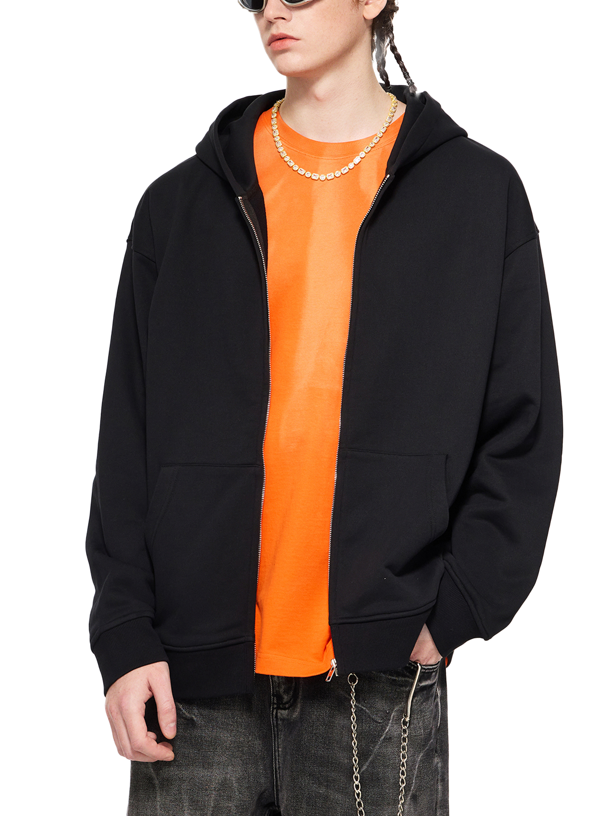 Heavyweight Zip-Up Hoodie – Essential Streetwear | Tapstitch